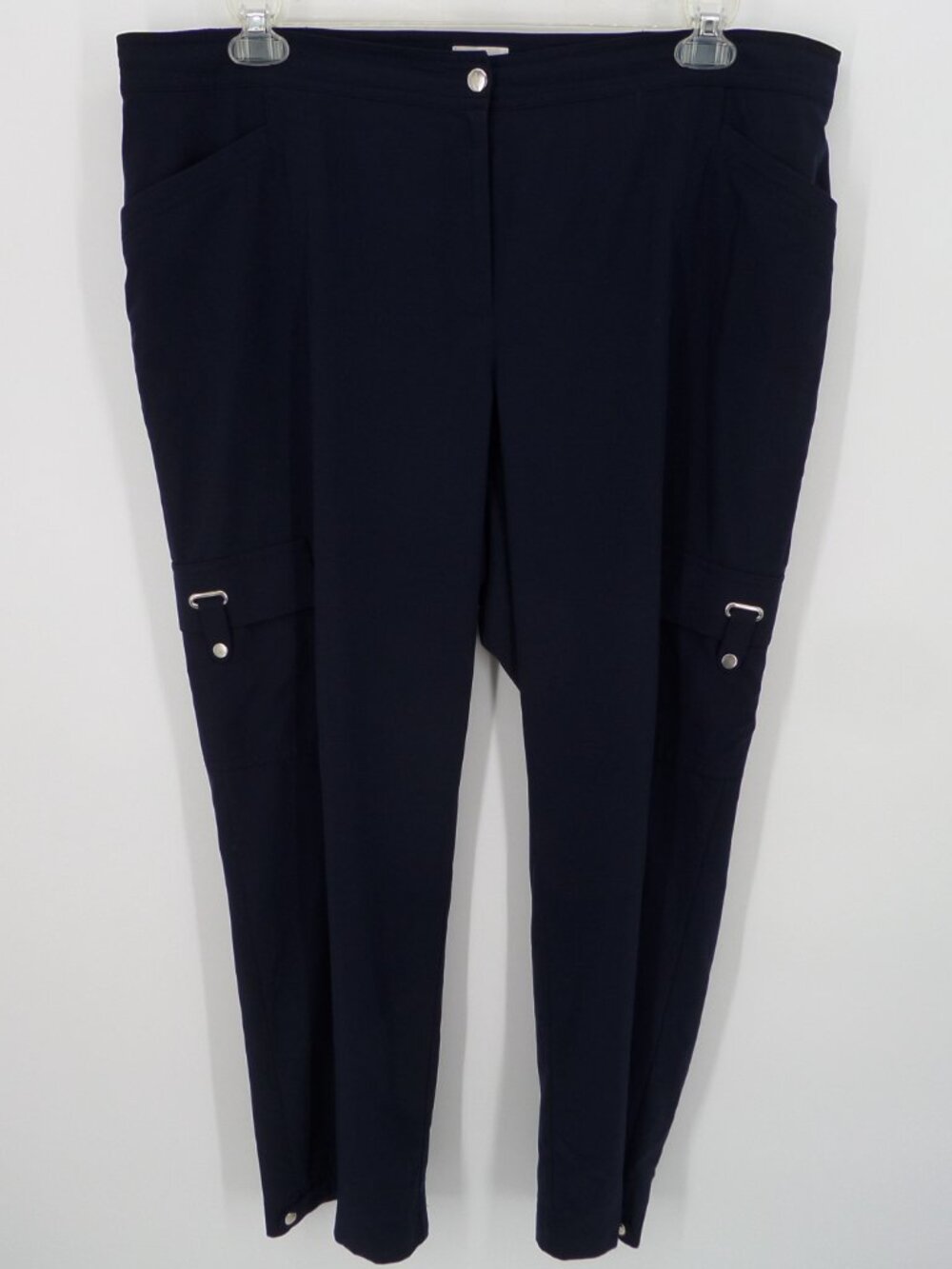 Chico's Zenergy Women's All Seasons Navy Blue Wide Leg Pants Size 3  US 16